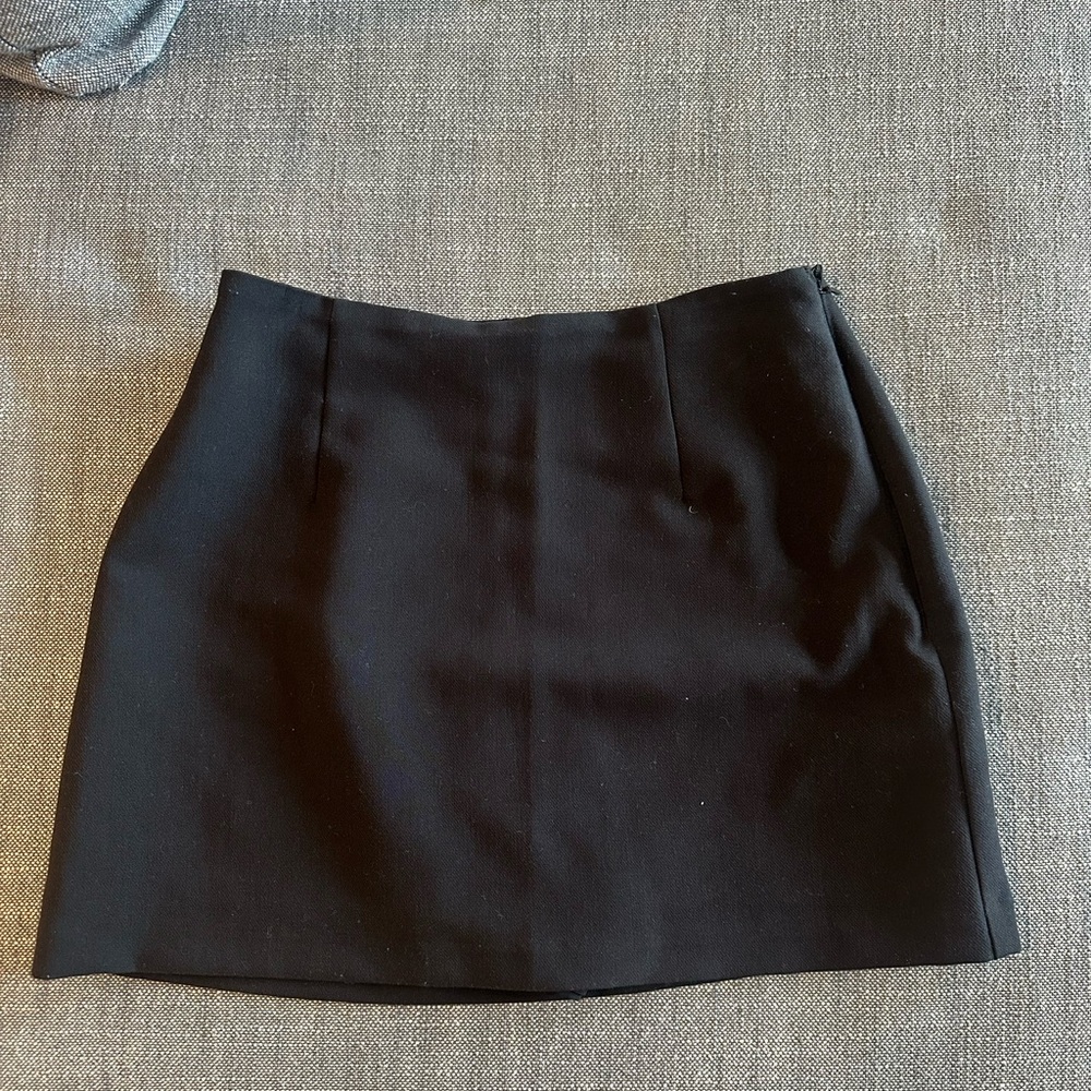 Abercrombie & Fitch Black Scarlett Suiting Skort